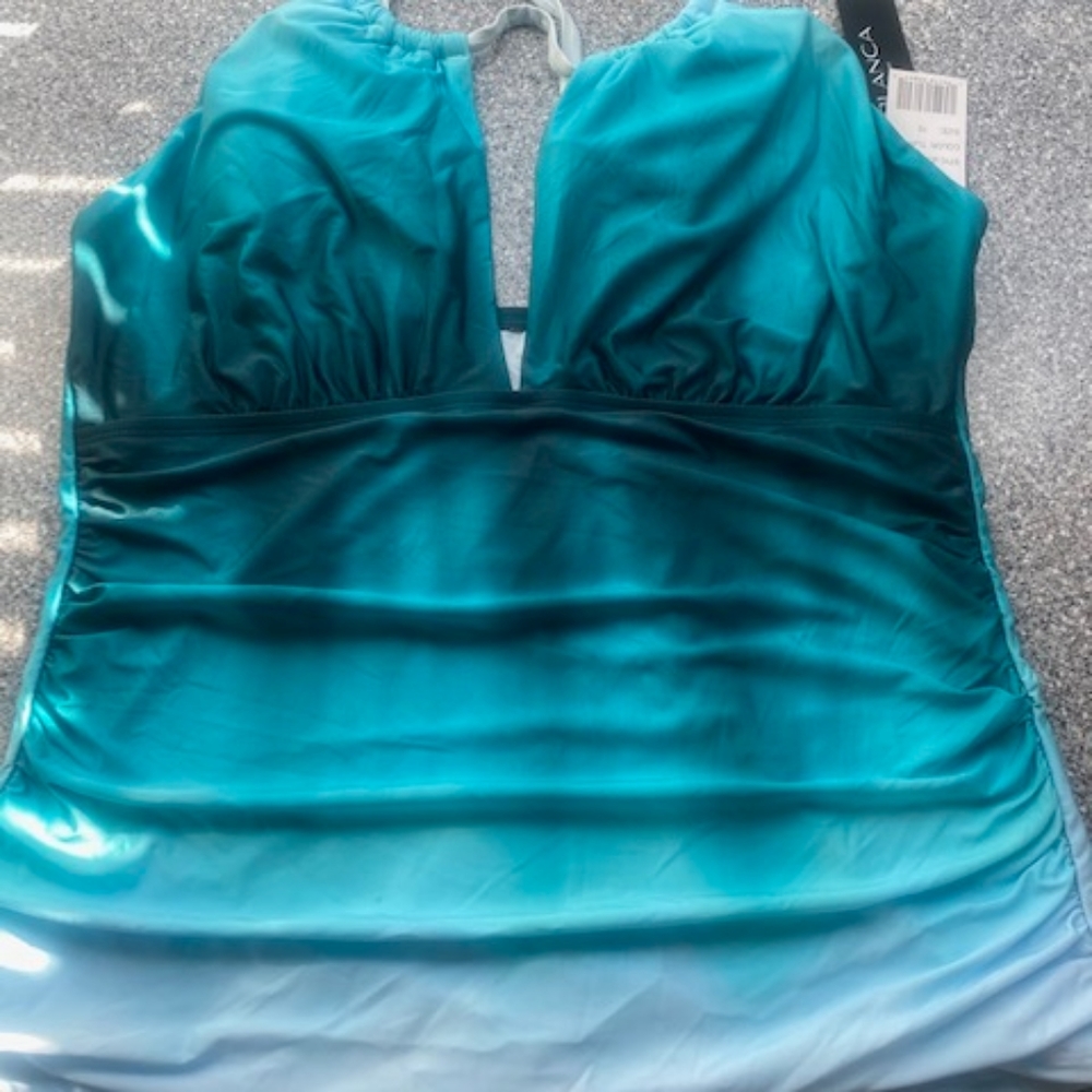 Ladies Tankini Top Swim Wear Tummy Control